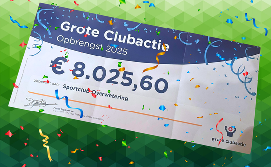 MEGA OPBRENGST GROTE CLUBACTIE